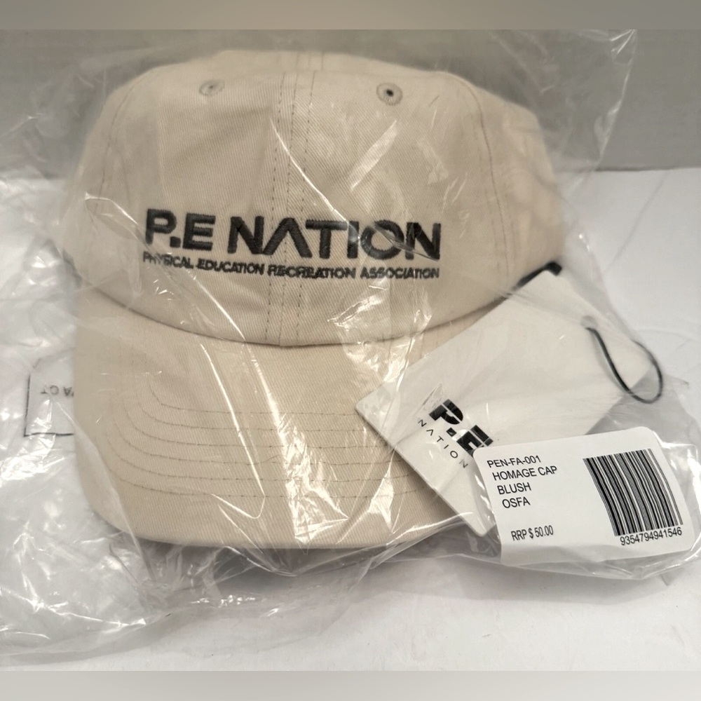PE NATION NEW SEALED WOMENS BASEBALL CAP HAT NWT OS HOMAGE BLUSH TRENDY MOM